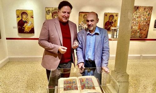 Επίσκεψη του αντιπεριφερειάρχη Πολιτισμού Χάρη Ρώμα στο Ελληνικό Ινστιτούτο Βυζαντινών και Μεταβυζαντινών Σπουδών της Βενετίας